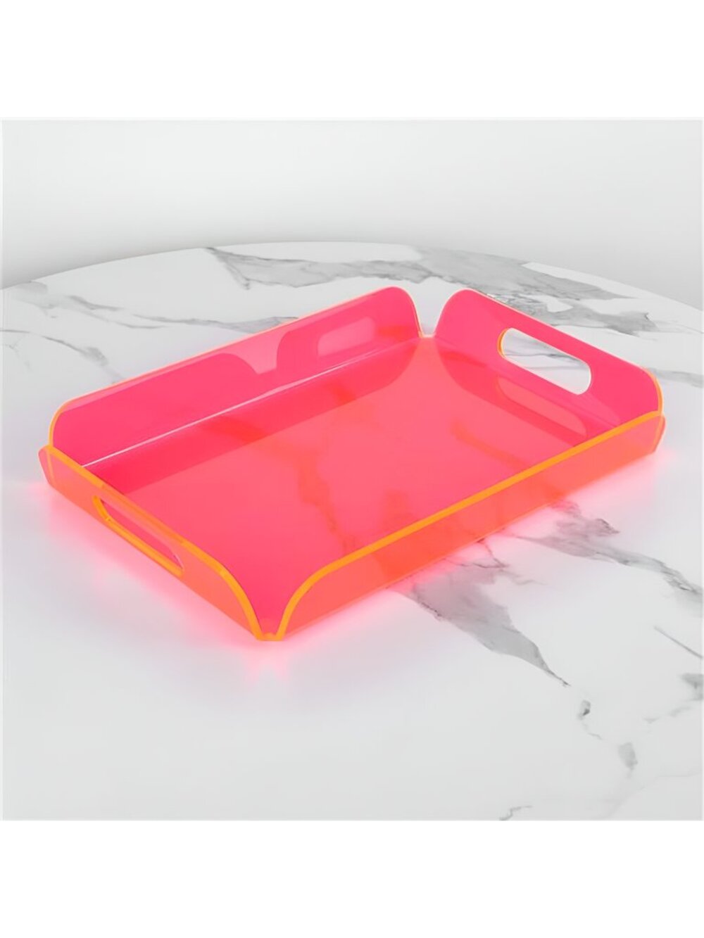 Neon Pink Acrylic Tray 15x10.2 Inches - Bold and Bright Serving Tray